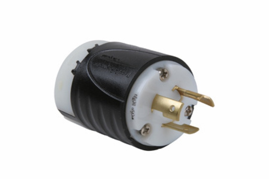 Verdrahtung Legrand Turnlok | 20A Nema-Stecker L620 Schwarze Ruckseite, Weises Vordergehause