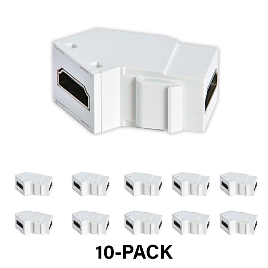 Verdrahtung Legrand Stecker Und Anschlusse | 4K-Hdmi-Koppler-Keystone-Einsatz, Weis, 10Er-Pack