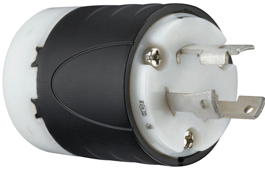 Verdrahtung Legrand Turnlok | 30A Nema L630-Stecker Schwarze Ruckseite, Weises Vordergehause