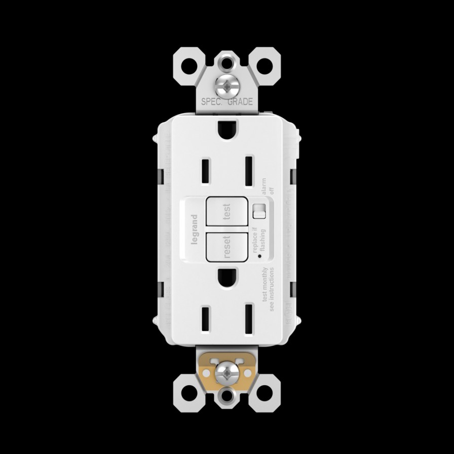 Verdrahtung Legrand Gfci/Afci-Outlets | Strahlende 15-A-Selbsttest-Gfci-Steckdose Mit Akustischem Alarm