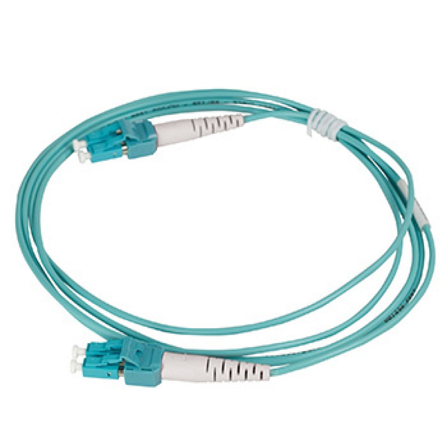 Netzwerkinfrastruktur Legrand Glasfaser-Patchkabel Und Kabelkonfektionen | Infinium Quantum Lc-Auf-Lc-Duplex-Patchkabel, 2 Mm, Om4, Aqua, Plenum, 1 Meter