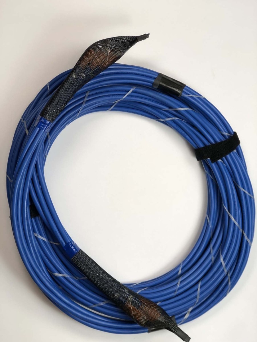 Netzwerkinfrastruktur Legrand Vorkonfektionierte Losungen | Snap Pre-Term, Cat6A, 6-Kabel-Plenum, 130', Blau, Spiralwickelbaugruppe, Keine Staffelung