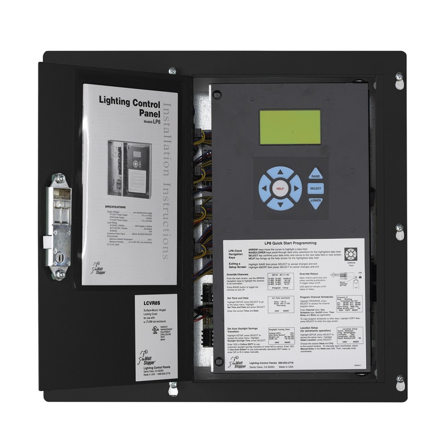 Beleuchtungssteuerungen Und -Systeme Legrand Eigenstandige Panels | Lp8 Peanut Panel Mit 8 Relais Und Gruppenkarte, 115/277 Volt,