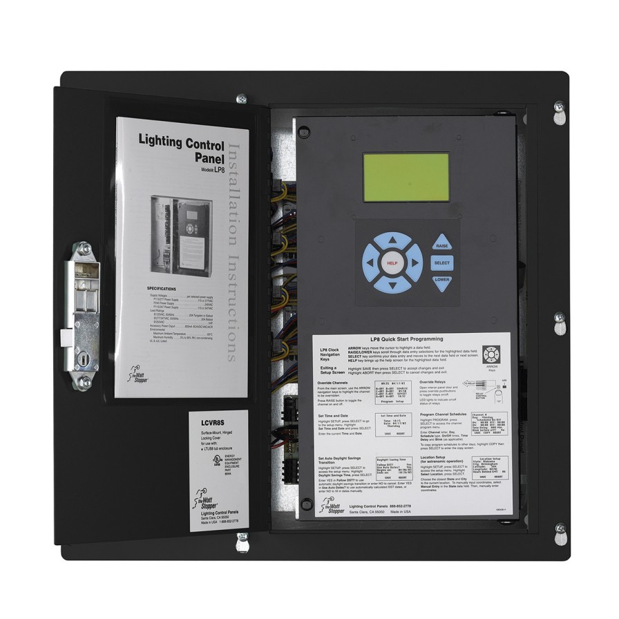 Beleuchtungssteuerungen Und -Systeme Legrand Eigenstandige Panels | Lp8 Peanut Panel Mit 8 Relais, 115/277 Volt, Unterputzmontage