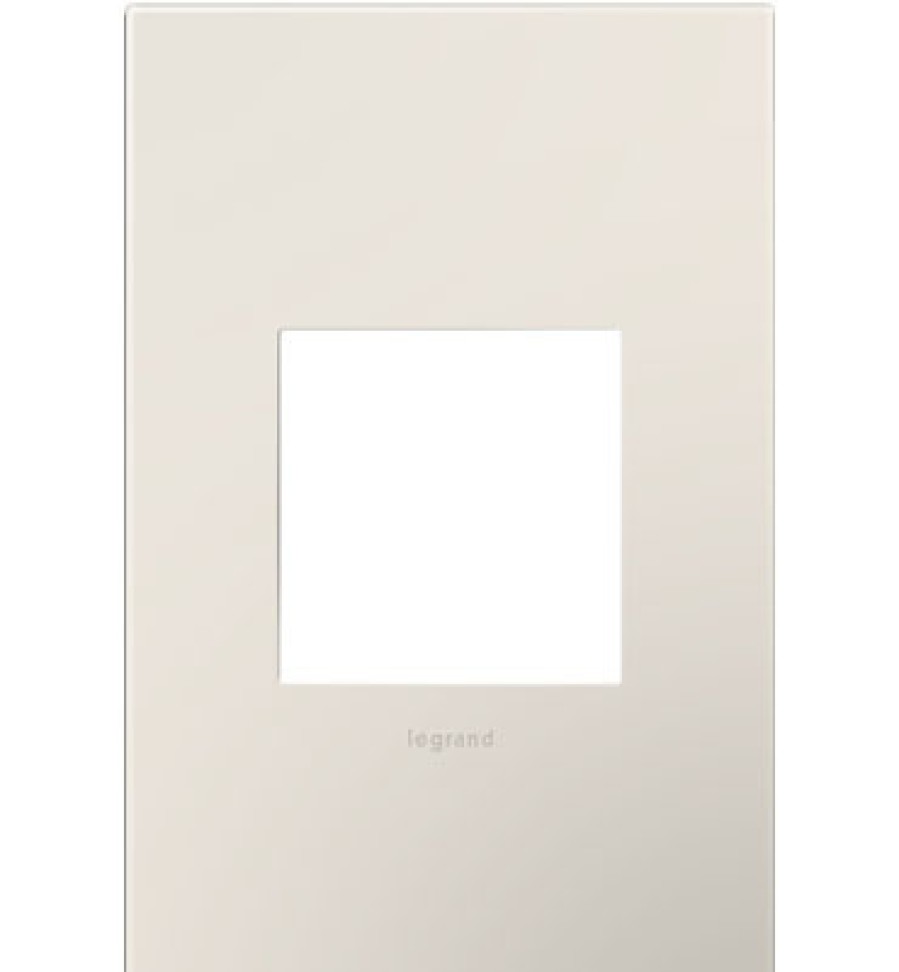 Verdrahtung Legrand Schraubenlos | Adorne® Satin Light Almond One-Gang Schraubenlose Wandplatte