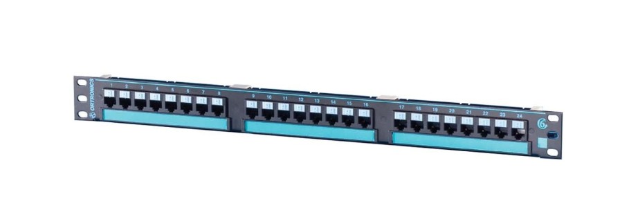 Netzwerkinfrastruktur Legrand Vorkonfektionierte Losungen | 24-Port Flat Snap Clarity 10G Cat6A Panel Mit 6-Port-Modulen