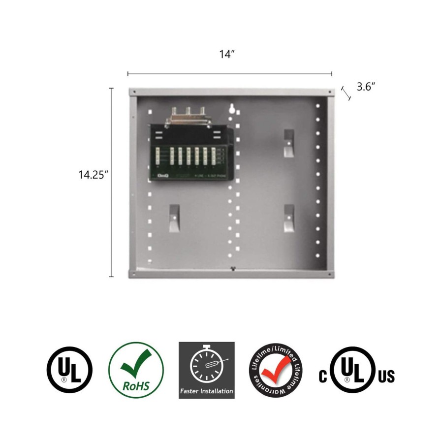 Audio/Visuell Legrand Metallgehause | 6X4 Basic Value Combo Kit