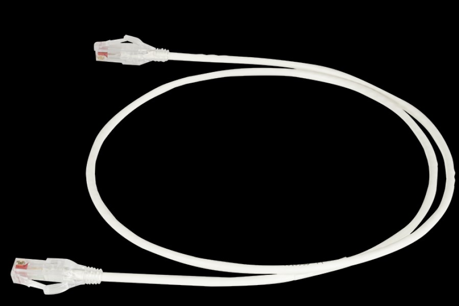 Netzwerkinfrastruktur Legrand Patchkabel Und Kabelkonfektionen | 28 Awg Cat-6-Kanalkabel Mit Reduziertem Durchmesser, Weis, 7 Fus