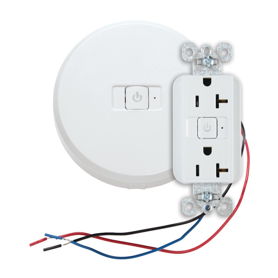 Beleuchtungssteuerungen Und -Systeme Legrand Plug-Load-Controller | Halbgesteuerte 15-Ampere-Steckdose, Weis