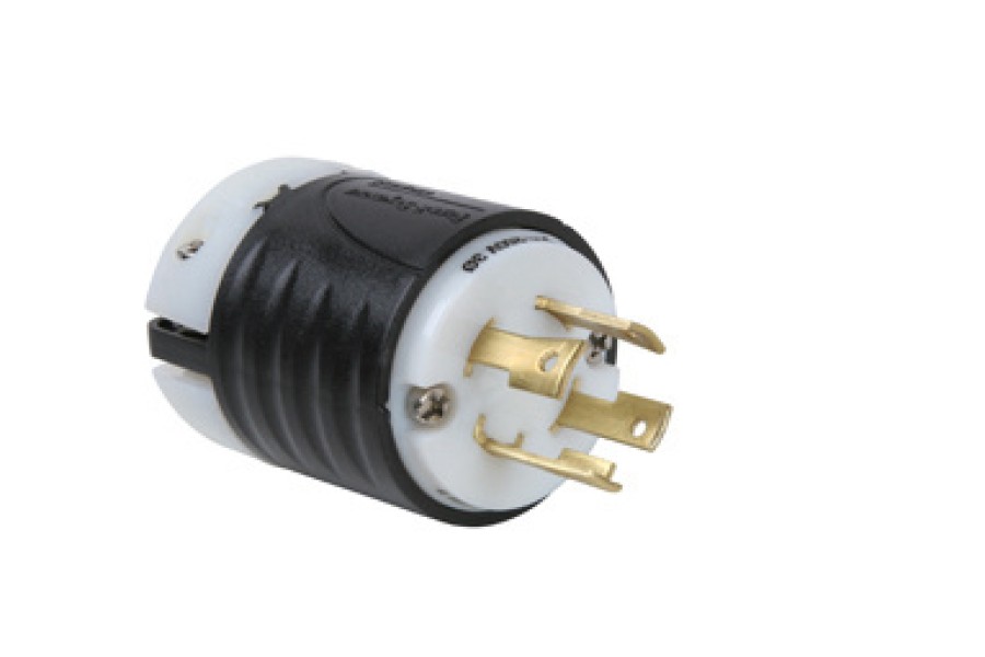 Verdrahtung Legrand Turnlok | 30A Nema L1530-Stecker Schwarze Ruckseite, Weises Vordergehause