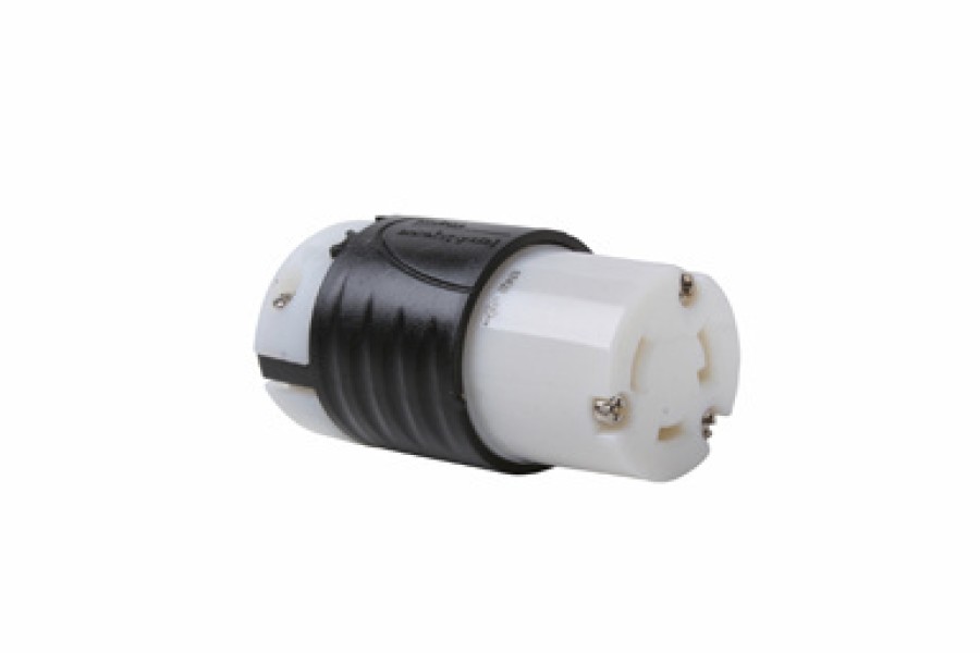 Verdrahtung Legrand Turnlok | 30A Nema L530-Stecker Schwarze Ruckseite, Weises Gehause Vorne