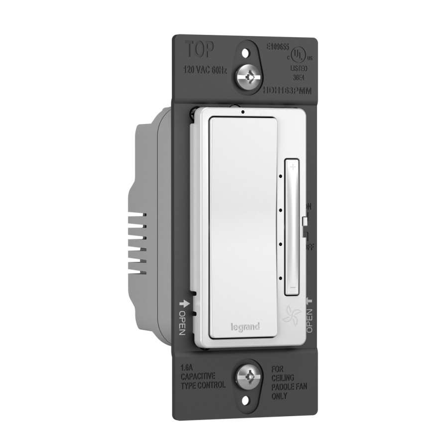 Verdrahtung Legrand Dimmer | Radiant® De-Hummer Mit Luftergeschwindigkeitskontrolle, Einpolig/3-Wege, Weis