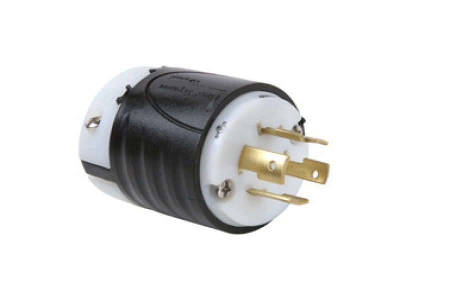 Verdrahtung Legrand Turnlok | 20A Nema-Stecker L1620 Schwarze Ruckseite, Weises Vordergehause