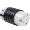 Verdrahtung Legrand Turnlok | 20A Nema-Stecker L620 Schwarze Ruckseite, Weises Gehause Vorne