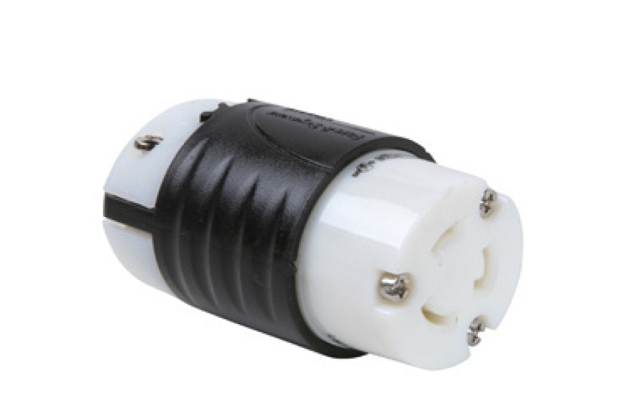 Verdrahtung Legrand Turnlok | 20A Nema-Stecker L620 Schwarze Ruckseite, Weises Gehause Vorne