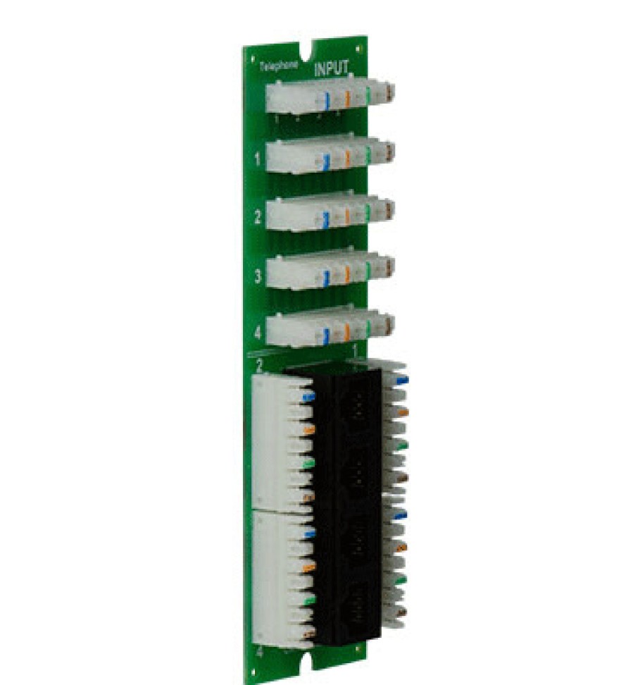 Netzwerkinfrastruktur Legrand A/V-Adapter Und Gerate | Kombiniertes Telefon- Und Cat-5E-Datenboard, 4 Telefone, 4 Daten, Fur Mdu-Gehause