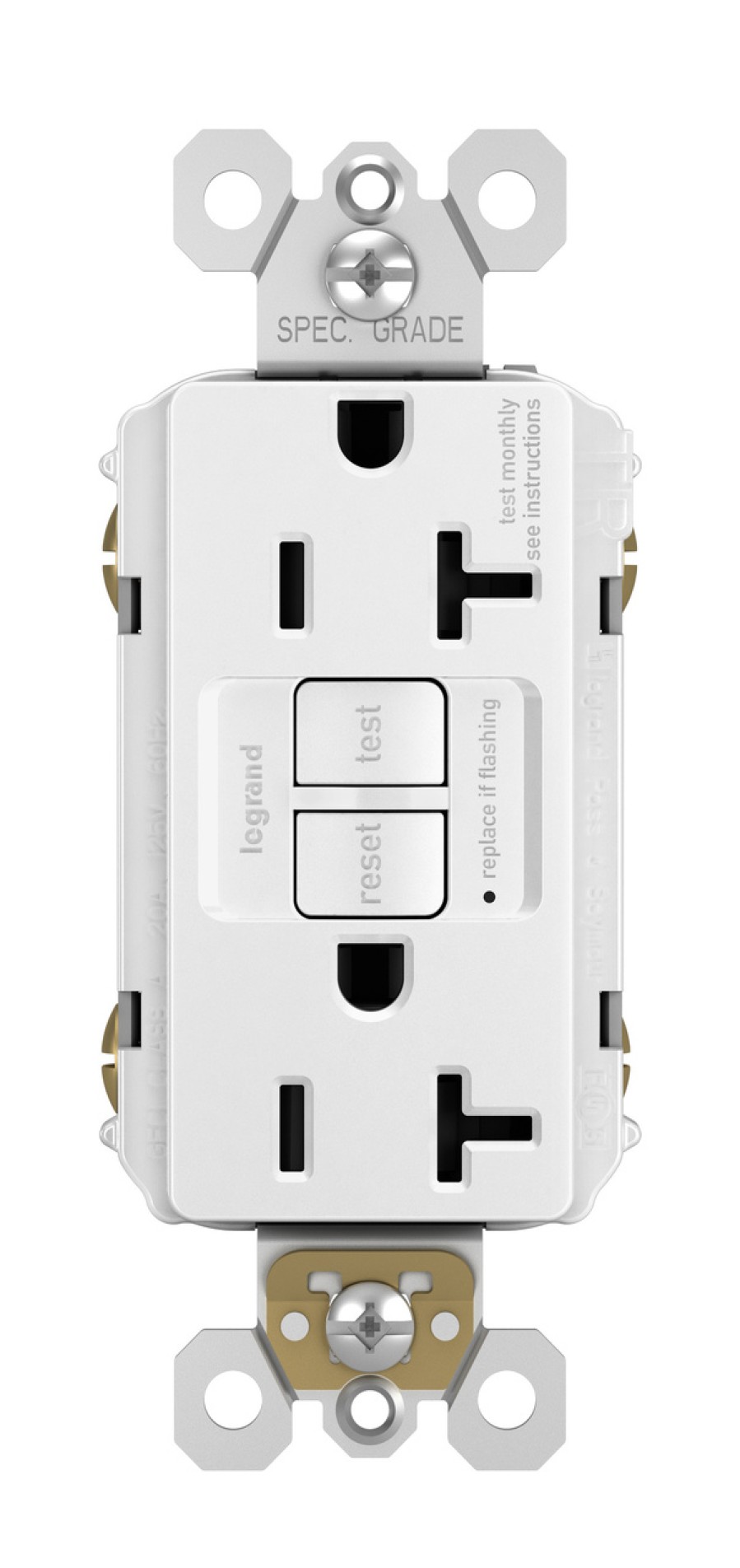 Verdrahtung Legrand Gfci/Afci-Outlets | Strahlende 20-A-Gfci-Steckdose Fur Empfindliche Gerate Mit Selbsttest