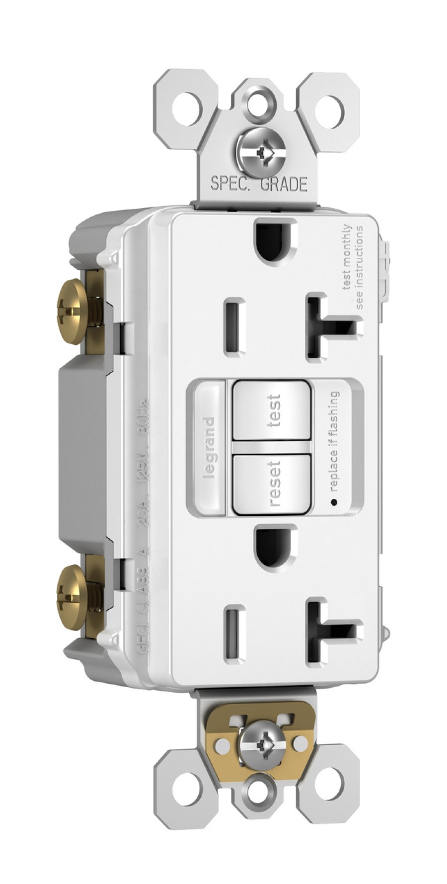 Verdrahtung Legrand Gfci/Afci-Outlets | Strahlende 20-A-Gfci-Steckdose Mit Nachtlicht