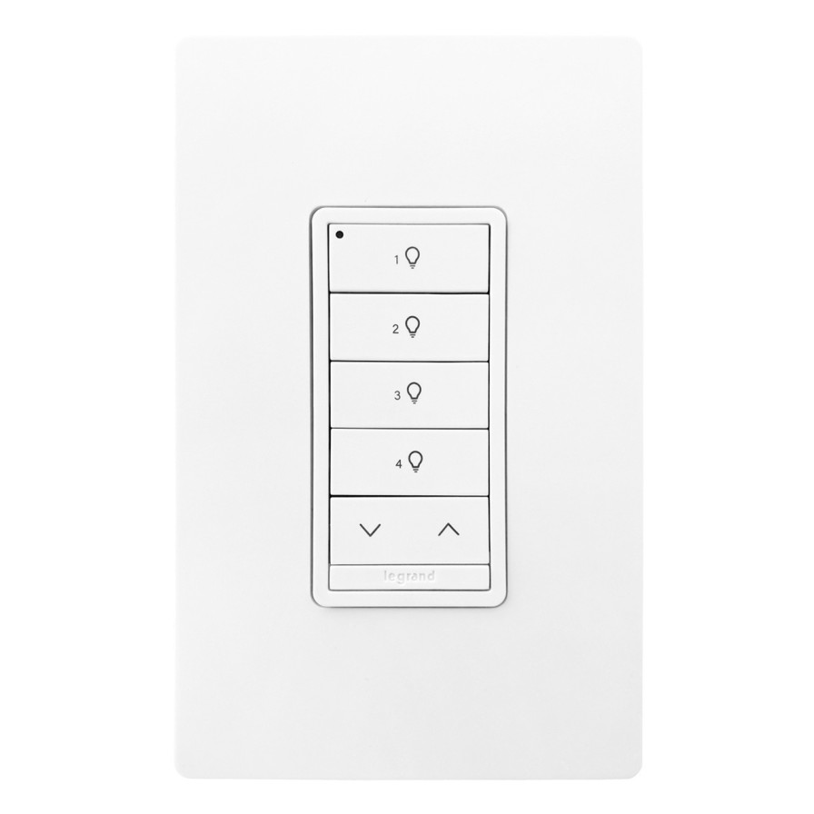 Beleuchtungssteuerungen Und -Systeme Legrand Personliche Kontrollen | Dlm Wireless Slim Switch, 4B 1R, Weis