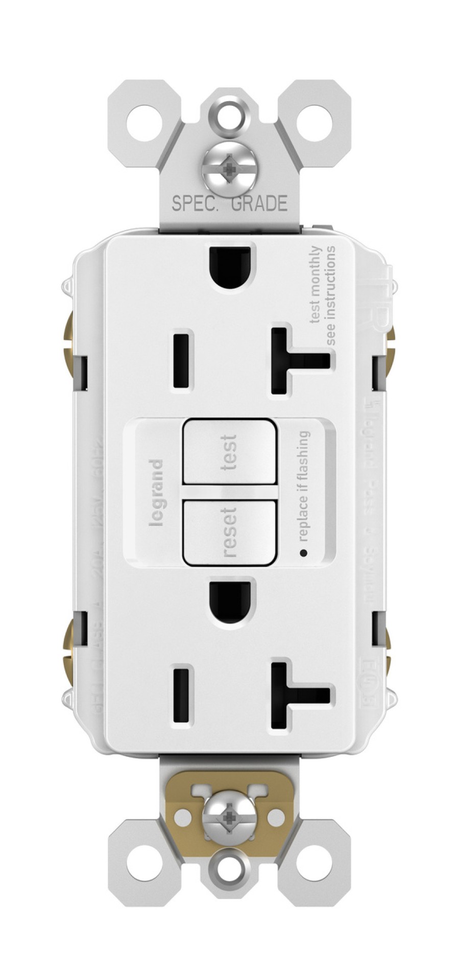 Verdrahtung Legrand Gfci/Afci-Outlets | Strahlende 15-A-Gfci-Steckdose Fur Selbsttestempfindliche Gerate