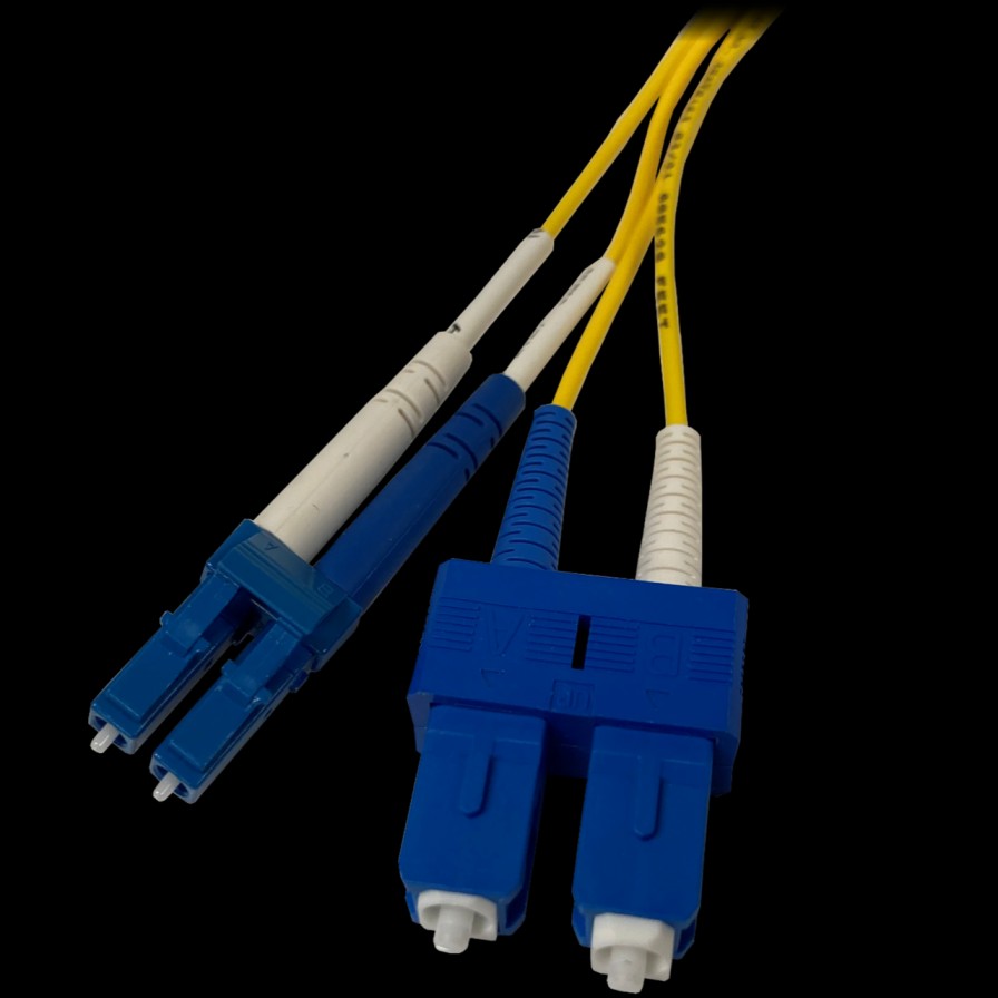 Netzwerkinfrastruktur Legrand Glasfaser-Patchkabel Und Kabelkonfektionen | Infinium Core Lc-Zu-Sc-Duplex-Patchkabel, 2 Mm, Os2 Gelb, Plenum, 3 Fus