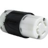 Verdrahtung Legrand Turnlok | 30A Nema L1630-Stecker Schwarze Ruckseite, Weises Gehause Vorne