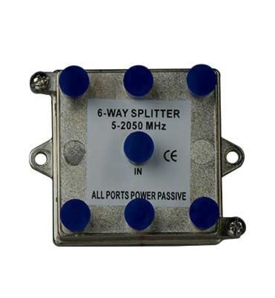 Audio/Visuell Legrand Adapter Und Splitter | 6-Wege-2-Ghz-Vertikal-Koax-Splitter