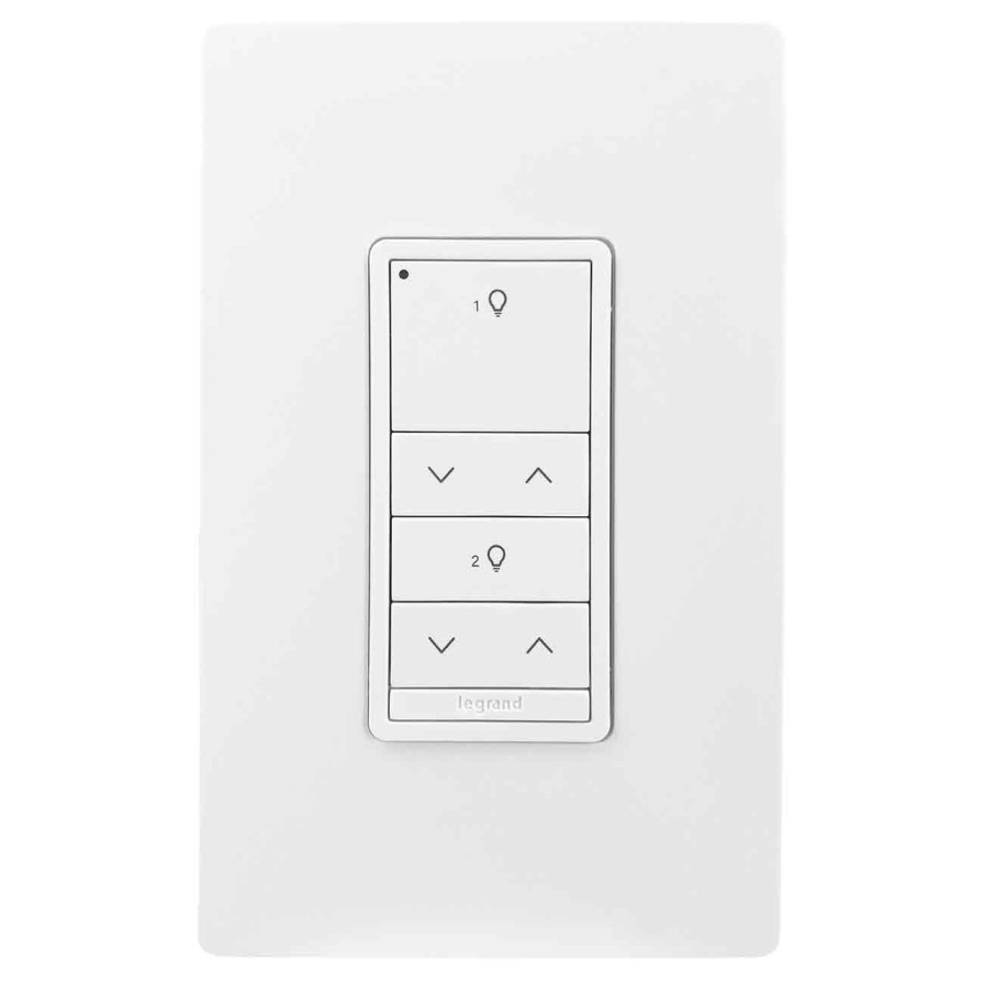 Beleuchtungssteuerungen Und -Systeme Legrand Personliche Kontrollen | Dlm Wireless Slim Switch, 2B 2R, Weis