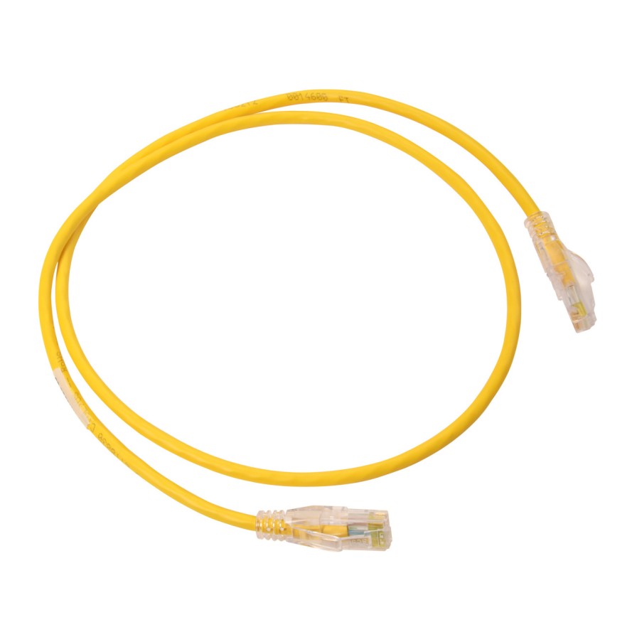 Netzwerkinfrastruktur Legrand Patchkabel Und Kabelkonfektionen | Ez-Patchbox, 28 Awg, Reduzierter Durchmesser, Cat6, 7 Fus, Gelb, 80 Stuck