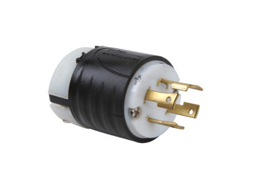 Verdrahtung Legrand Turnlok | 30A Nema L1630-Stecker Schwarze Ruckseite, Weises Vordergehause