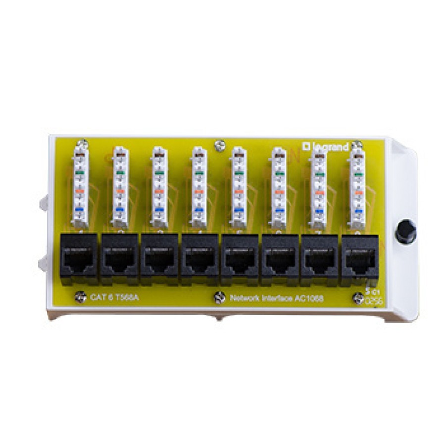 Av-Networking Legrand | 8-Port-Cat-6-Netzwerkschnittstellenmodul