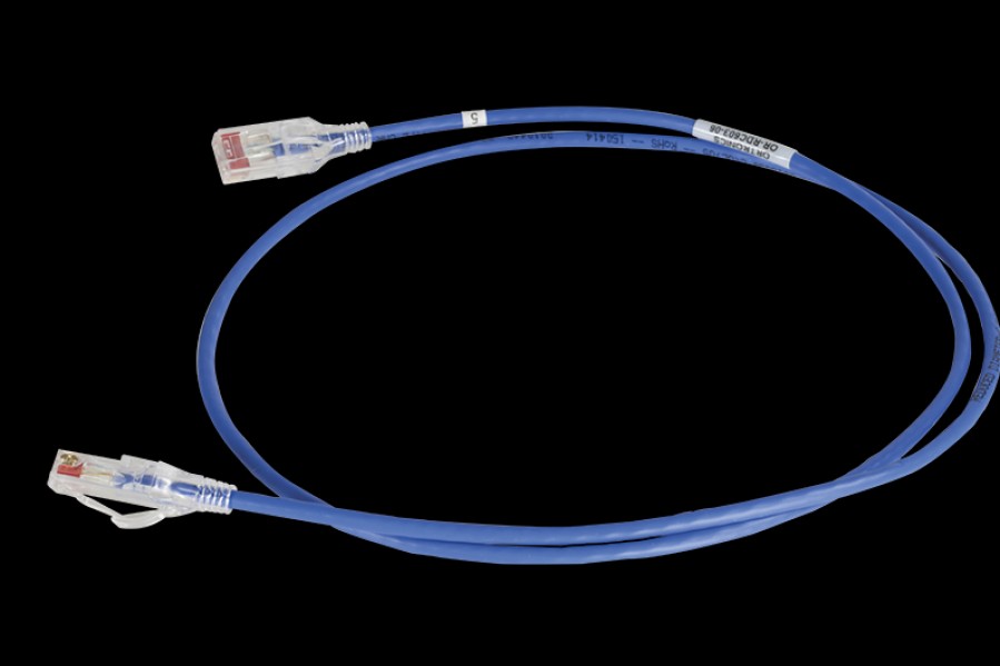 Netzwerkinfrastruktur Legrand Patchkabel Und Kabelkonfektionen | 28 Awg C6A/10G-Kanalkabel Mit Reduziertem Durchmesser, Blau, 7 Fus