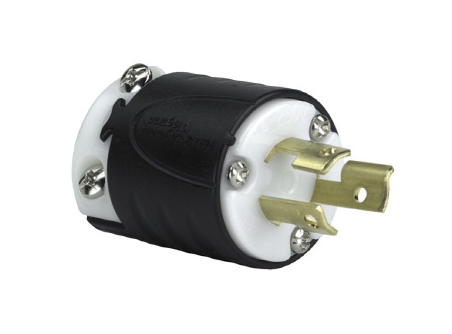 Verdrahtung Legrand Turnlok | 15A Nema L715-Stecker Schwarze Ruckseite, Weises Vordergehause